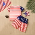 thumbnail image 4 of Lilgiuy Toddler Baby Boys Girls Independence Day Clothes Outfit 4th of July Outfit American Flag Tank Tops+Shorts Set Clearance, 4 of 5