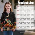 thumbnail image 7 of Uorisanigo Girls Sweatshirts Fashion Quarter-Zip Pullover Jacket Oversized Aesthetic Hippie Frog Long Sleeve Pullover Tops Cropped Hoodies for Vacation Shopping Exercise Wear, 7 of 7