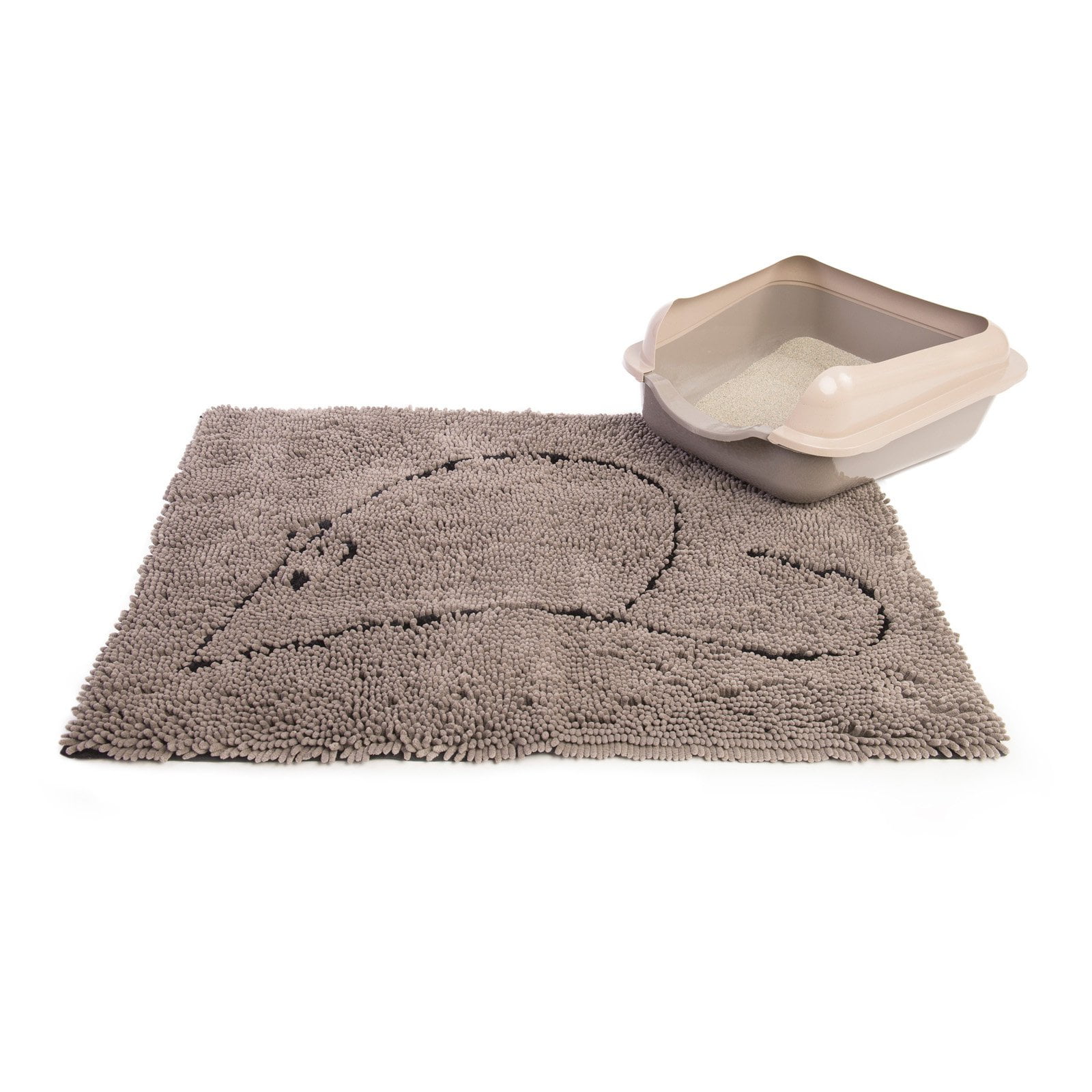 DGS Pet Products Cat Litter Mat Grey 35" x 26" x 2"