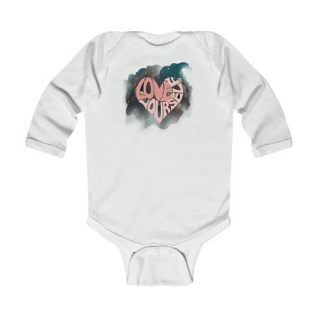 

Rabbit Skins Love Yourself Infant Long Sleeve Bodysuit