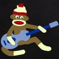 thumbnail image 3 of CafePress - Sock Monkey Blue Guitar Men's Dark Pajamas - Men's Dark Loose Fit Cotton Pajama Set, 3 of 7