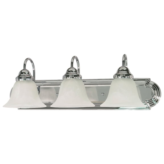 Nuvo 60-317 - Ballerina - 3 Light - 24" - Vanity - w/ Alabaster Glass Bell Shades