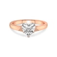 thumbnail image 3 of 3 Carat IGI Certified Heart Shape Lab Grown Diamond Engagement Ring | 14K Rose Gold | Arielle Solitaire Lab Diamond Ring | FG-VS1-VS2 Quality Friendly Diamonds, 3 of 5
