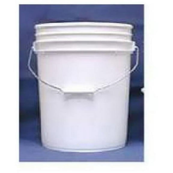 5GLSKD White Plastic Industrial Pail - 5 Gallon
