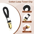 thumbnail image 3 of Uxcell 5 Pcs Clips para Colgar Toallas de Té, Clip de Toalla con Asa de Algodón Trenzado de 0.9" de Ancho, 3 of 6