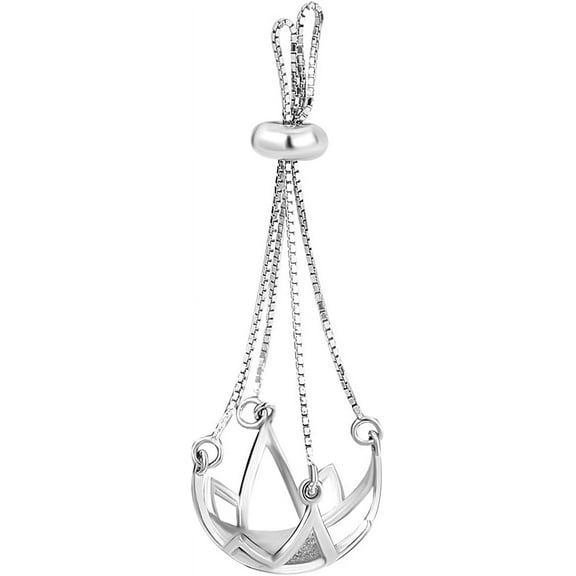 1 Box 925 Sterling Silver Pearl Cage Pendant Pendant Mounting Setting