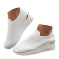 thumbnail image 1 of Mepaouo Chaussures de Marche pour Femmes à Enfiler Plateforme Compensée Style Chaussette Antidérapantes en Maille Tennis Course Espadrilles, 1 of 8