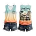 thumbnail image 3 of My Give A Damn Is Broken Shirt Womens T Shirts Sleeveless V Neck Comfortable Beach Casual Summer Tops for Women Multicolour L, 3 of 4