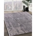 thumbnail image 3 of Ahgly Company Machine Washable Indoor Square Industrial Modern Silver Pink Area Rugs, 5' Square, 3 of 7