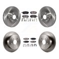 thumbnail image 1 of Transit Auto Front Rear Disc Brake Rotors and Ceramic Pads Kit for Car 2005 Subaru Legacy i Limited with 277mm Diameter Rotor K8T-101129, 1 of 11