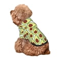 thumbnail image 5 of Fotbe Avocado Print Small Dog Sweater Hoodies Pet Grey Hooded Soft Fleece Sweatshirts with Pocket Fall Winter Puppy Cat Sweaters Warm Clothes-Small, 5 of 7