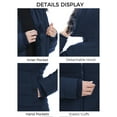 thumbnail image 4 of Wantdo Women's Winter Jacket Waterproof Winter Coat Padded Parka Jacket with Hood Navy S, 4 of 8