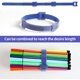 thumbnail image 2 of 60 UNIDS Bridas para Cables Reutilizables Organizador de Cierre de Nylon de Microfibra para Cuerdas y Gestión de Cables 150 mm 6 Colores, 2 of 5
