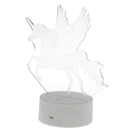 

5V 3D Unicorn Night Light -engraving Visual Lamp Kids Bedroom Decor Style01