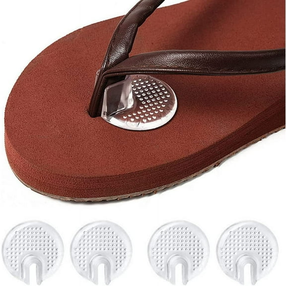 3Pairs Soft Silicone Flip Gel Cushions Pad Toe Protectors for Thong Sandal Flip Flop Gel Inserts Guards Insoles Shoes Grip Pads (Style 2)