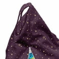 thumbnail image 5 of Universe Lounger Chair Bag, Repeating Pattern of Constellations Starry Sky Mysterious Cosmos Stars, High Capacity Storage with Handle Container, Lounger Size, Plum and Pastel Brown, by Ambesonne, 5 of 5