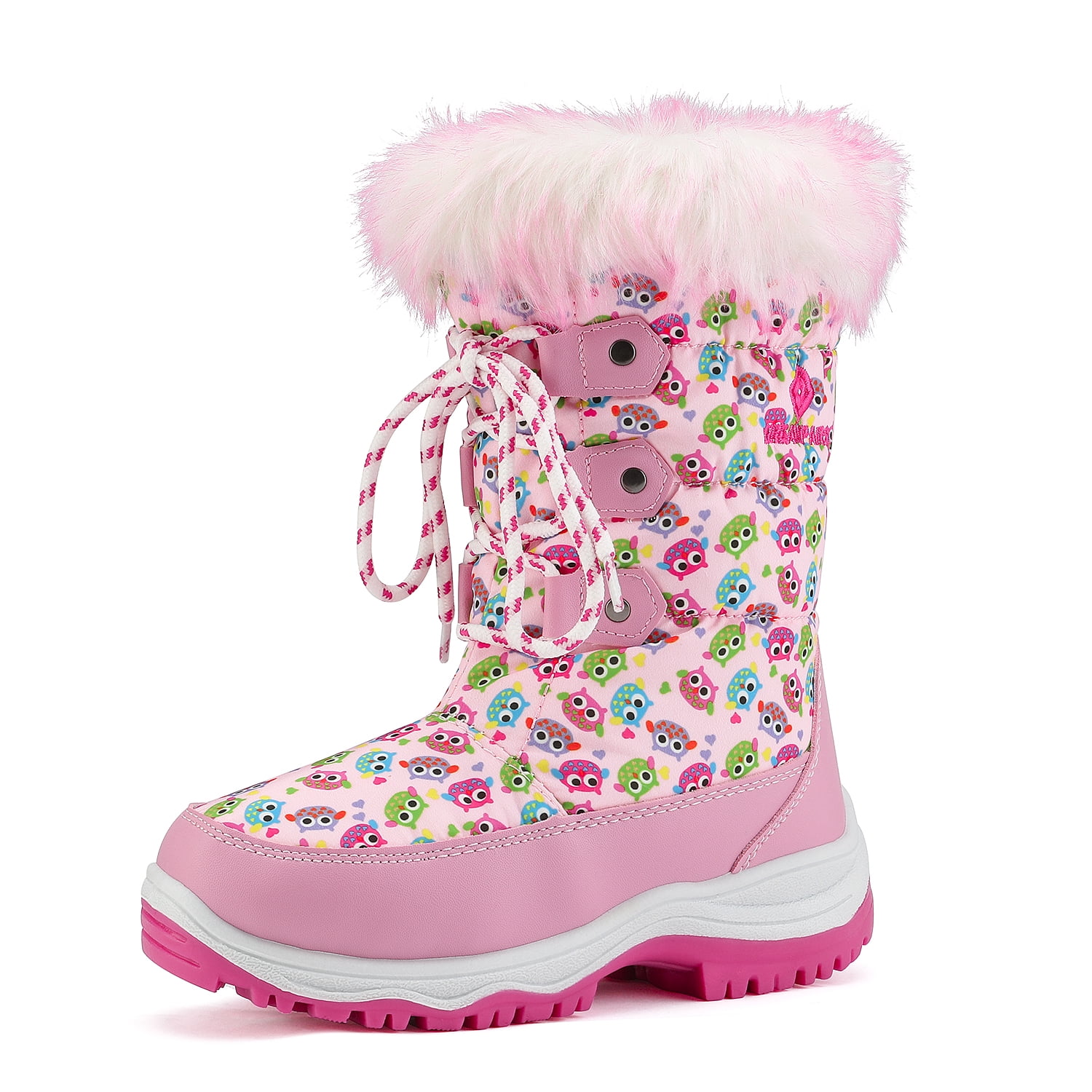 DREAM PAIRS Nordic Boys Girls Beige White Knee High Waterproof Winter Snow Boots Size 13 M US Little Kid