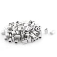 thumbnail image 1 of 100pcs Oval Aluminio Abrazaderas Manguitos por 1 mm clip de cable de la cuerda de estampar, 1 of 1