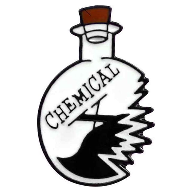 Enamel Pin Heart Coffin Science Chemical Cobweb Brooch Unisex Pin Cartoon Lapel Pin Button Badges Bag Decoration