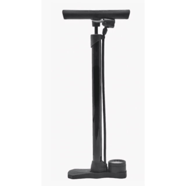 Bomba Xtellar Aire De Pie Para Bicicleta Con Manometro Color Negro