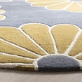 thumbnail image 2 of Safavieh Tapis Rond Soho Gris / Jaune, 2 of 2
