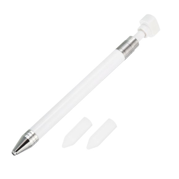 Unique Bargains Diamond Art Pen with Wax, Diamond Art Accessories Refillable Wax Pen with 2Pcs Wax, White