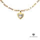 thumbnail image 1 of Collar de oro de 14 quilates con colgante de Diamante, el mejor regalo unisex para madre, padre, novia, novio, ella, él, collar de cadena Figaro de 14 quilates de Aria Jeweler Daily, 1 of 5