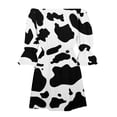 thumbnail image 4 of Robes d'Été Grande Taille pour Femmes 2024 Col Rond Ligne A Imprimée Décontractée Manches Courtes à Volants Robe Économisez jusqu'à 65 %!, 4 of 5