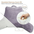 thumbnail image 2 of Nestl Almohada de Lectura con Respaldo, Apoyo para la Espalda Brazos, Descanso Cama Memory Foam Triturada, Color Morado Empolvado., 2 of 6