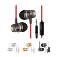 thumbnail image 3 of Gwong Electrónica Potentes auriculares auriculares con cableado de graves con cable con micrófono con micrófono para computadora telefónica, 3 of 7