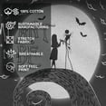 thumbnail image 4 of Women's The Nightmare Before Christmas Halloween Jack Skellington Sally Meant to Be Graphic Tee Black Small, 4 of 9