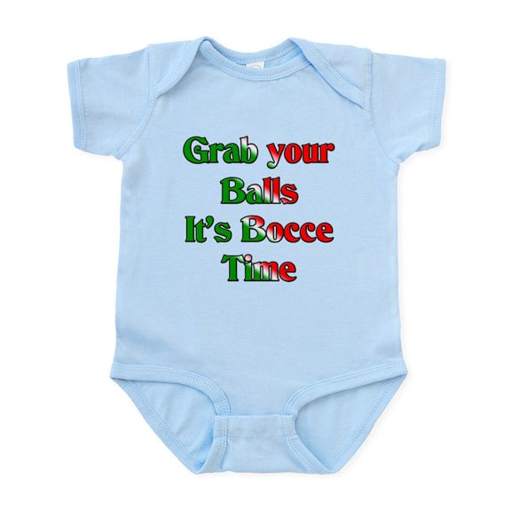 CafePress - Grab Your Balls. It's Bocce T Infant Bodysuit - Baby Light Bodysuit, Size Newborn - 24 Months