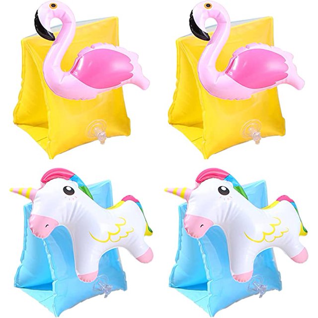Set de 4 manguitos de natación con brazaletes hinchables, para niños de 2 a 6 años JM