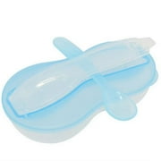 Panda Superstore PS-BAB166802011-DALISH00093 Feeding Baby Grinding Food Spoon & Bowl Baby Tableware, Blue