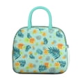 thumbnail image 2 of Lunch Bag Lunch Box for Women Reusable Insulated Lunch Bags,Water-Resistant Summer Leaves Orange Cooler Lunch Tote Bag, Large Capacity for Work Travel Picnic, 2 of 6