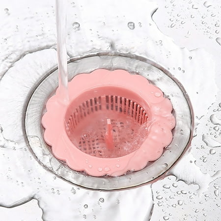 

BCMMKLPP Kitchen Sink Strainer Silicone Sink Strainer Wide Rim 3.5 Diameter Sink Drain Strainer for Kitchen Sink - Multicolor