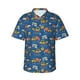 thumbnail image 1 of Balery Construction Vehicles Camisas hawaianas de manga corta para hombre, camisas playeras de corte holgado, camisas de vacaciones con botones,XX-Large, 1 of 7