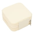 thumbnail image 1 of Bracelet Jewelry Storage Box, Lightweight Small Travel Jewellery Box White Exquisite PU Leather  For Rings For Necklace, 1 of 8