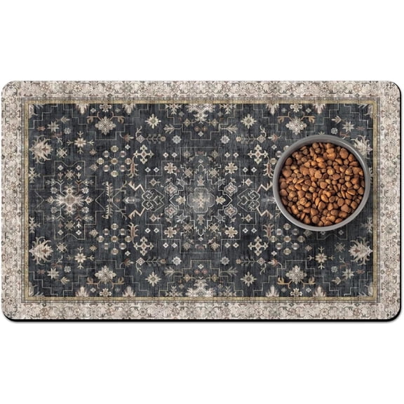 Pet Food Mats for Floor, Absorbent Dog Mat for Food and Water Dispenser Mat, Dog Food Mat Quick Dry Cat Food Mat Pet Supplies
