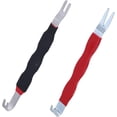thumbnail image 1 of 2pcs Electrical Disconnect Pliers 13120, Automotive Electrical Connector Separator Plug Pliers Universal Automotive Terminal Car Removal Tools (Red, Black), 1 of 6