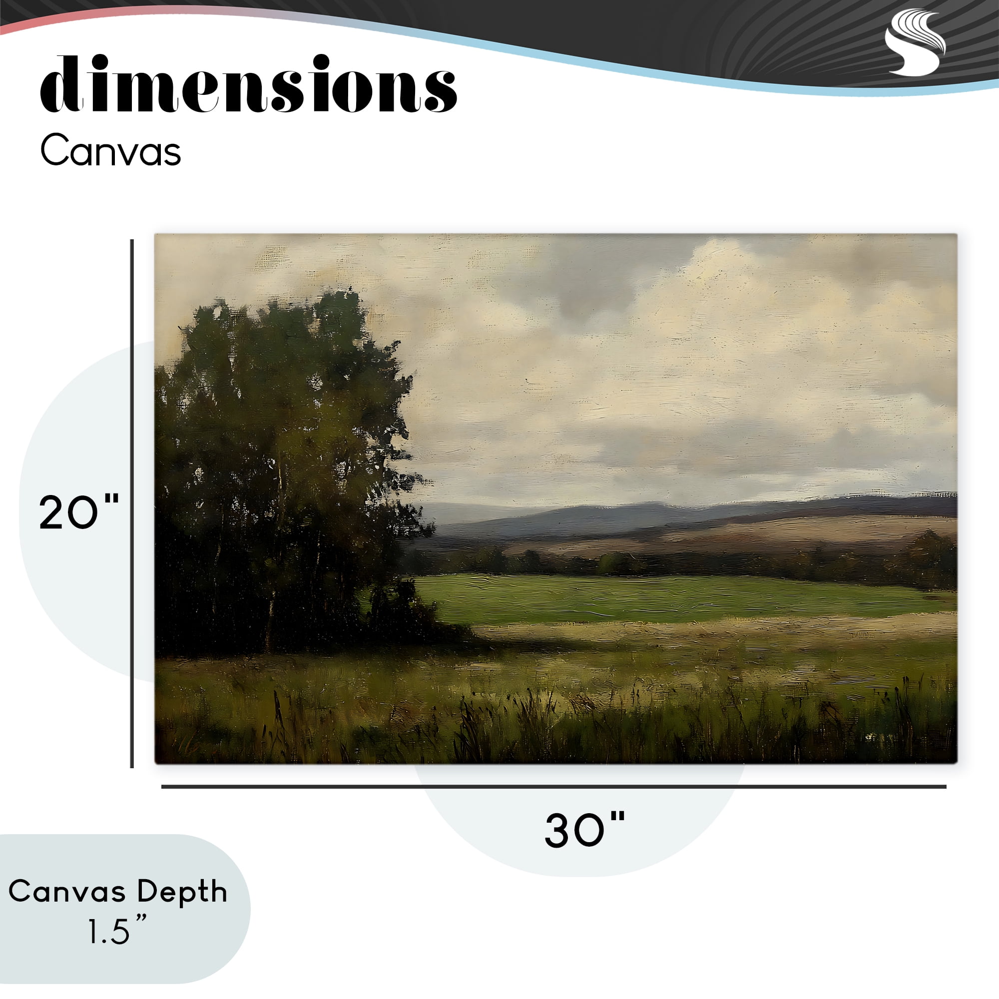 Stupell Industries Hills In The Distance Canvas Wall Art, design by Creative Studio