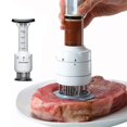 thumbnail image 2 of Meat Tenderizer Steak Needle Injector Type Stainless Steel Bbq Cooking Seasoning Sauce Injectors Kitchen Tools, 2 of 5