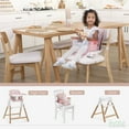 thumbnail image 5 of Evolur Tiny Throne 2-in-1 Portable High chair in Grapefruit Pink, Baby High Chair Converts into Booster Seat & Adult Stool, Removable Tray and Easy To Clean, 5 of 21