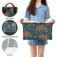 thumbnail image 5 of Yayeee Foldable Storage Basket for Shelves with Handles Waterproof Cloth Bins, Floral Christmas, 5 of 7