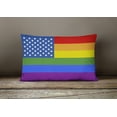 thumbnail image 4 of USA Gay Pride Canvas Fabric Decorative Pillow, 4 of 4