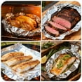 thumbnail image 5 of GARITIN Aluminum Foil Paper 223 Sq Ft, Heavy Duty Aluminum Foil, Non Stick Foil Roll with Cutter for Grilling, Cooking, Catering, Grill Foil Wraps for Food, 12 Inches Wide, Silver, 5 of 6