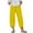 Yellow, variant on Zuesphe Womens Pants Elastic Waist Petite Length Capri Pants for Women Plus Size Cotton Baggy Pants Women Cargo Cargo Pants Women Baggy Plus Size