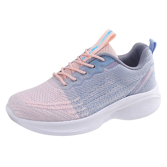 Yindaity Slip on Sneakers Women Women Walking Shoes Mesh Breathable Casual Running Sneakers Pink,7