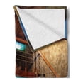 thumbnail image 2 of Holdiay Soft Flannel Fleece Throw Blanket, Swimming Pool Photography with Stairs Exotic Vacation Theme Tropical Summer Days, Cozy Plush for Indoor and Outdoor Use, 60" x 80", Multicolor, by Ambesonne, 2 of 5