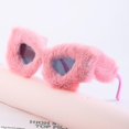 thumbnail image 2 of Women Plush Fuzzy Cat Eye Sunglasses, 2 of 4